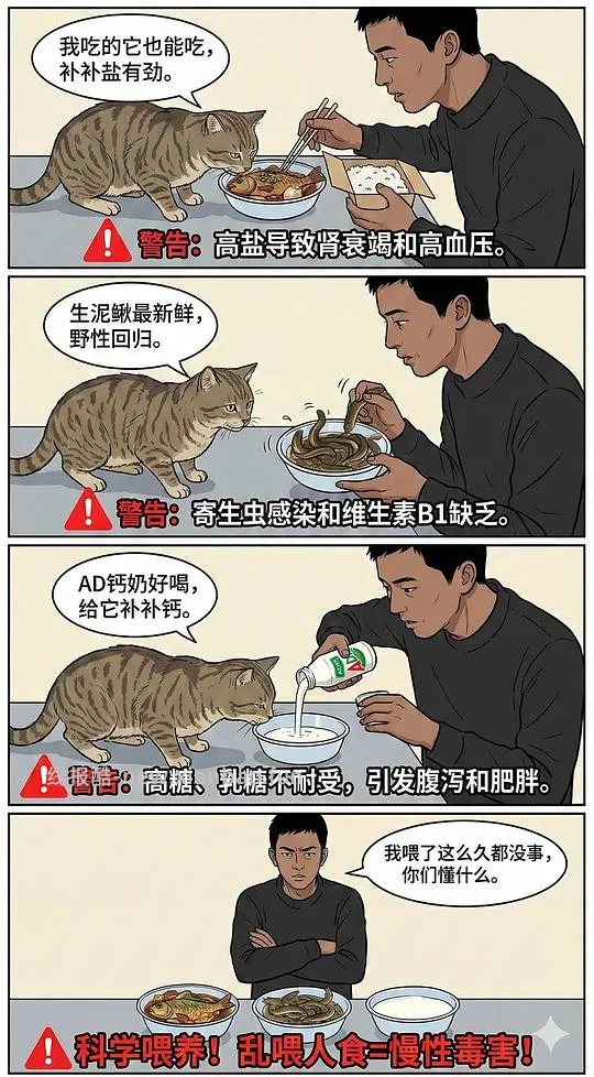【科普】养猫科普漫画，持续更新中（1.20更新熟自制、猫饭、猫粮营养值计算） - 线报酷