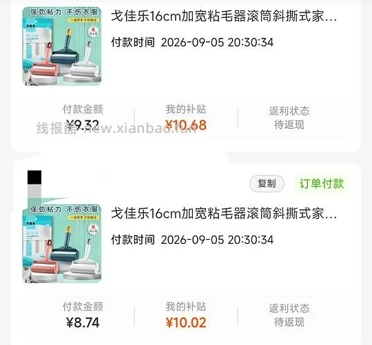 5r入2个粘毛器➕17卷替换装（共1020撕） - 线报酷