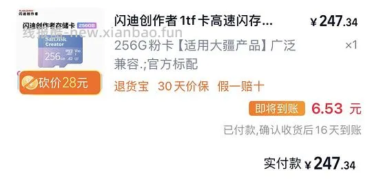闪迪粉卡256G 或许刚需好价 - 线报酷